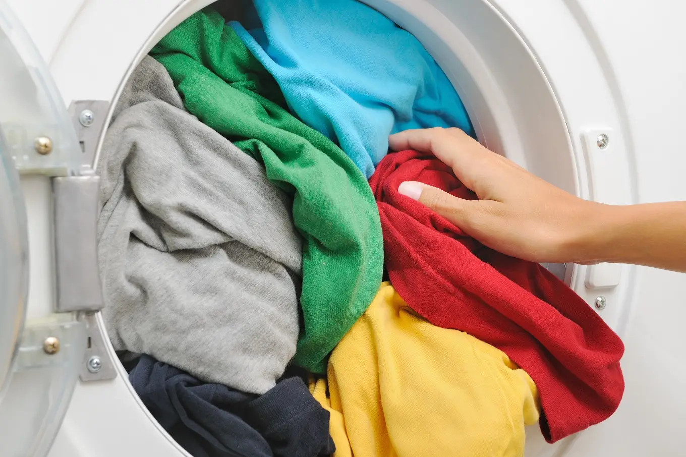 kolorowe pranie